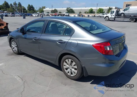 2012 Honda Civic Lx z USA, uszkodzony, nr VIN 19XFB2F5XCE389812